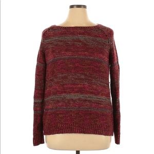 Multi color knit sweater only worn twice